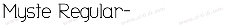 Myste Regular字体转换